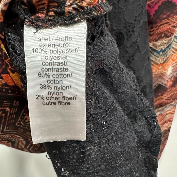 Multicolor Patterned Women's Top - Size Large - Picture 11 of 11